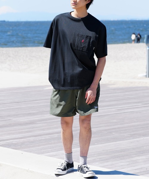 Gramicci(グラミチ)の「GRAMICCI/グラミチ 半袖Tシャツ レギュラーシルエット オーガニックコットン G304-OGJ(Tシャツ/カットソー・メンズ・ブルーグレー/スミクロ/ストーン/ホワイト/ヘザーグレー/カーキ・XL/L/M)」の20枚目の写真