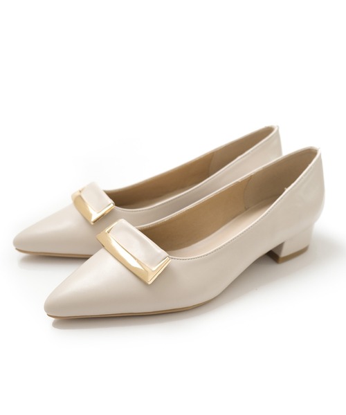 AmiAmi(アミアミ)の「ゴールドモチーフポインテッドトゥパンプス(パンプス・レディース・ブラック/アイボリー/グレイッシュベージュ・S/M/L/LL)」の20枚目の写真