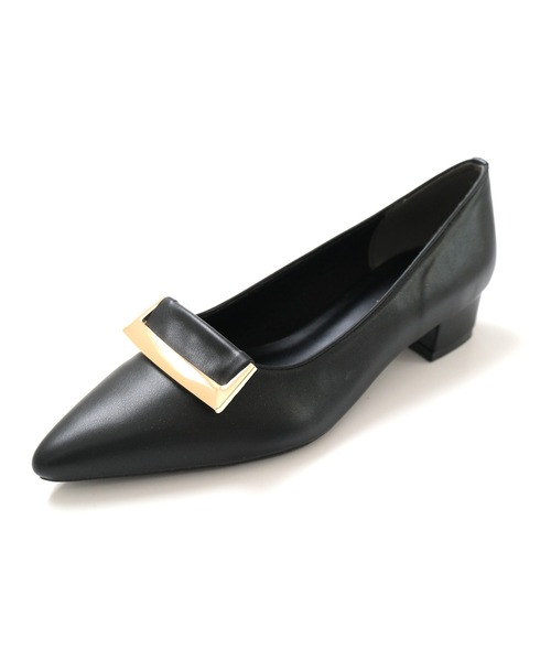 AmiAmi(アミアミ)の「ゴールドモチーフポインテッドトゥパンプス(パンプス・レディース・ブラック/アイボリー/グレイッシュベージュ・S/M/L/LL)」の18枚目の写真