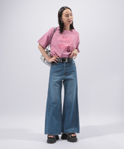 PAGEBOY(ページボーイ)の「アートロゴTシャツ(Tシャツ/カットソー・レディース・ブラック/オフホワイト/コーラルピンク・FREE)」の16枚目の写真