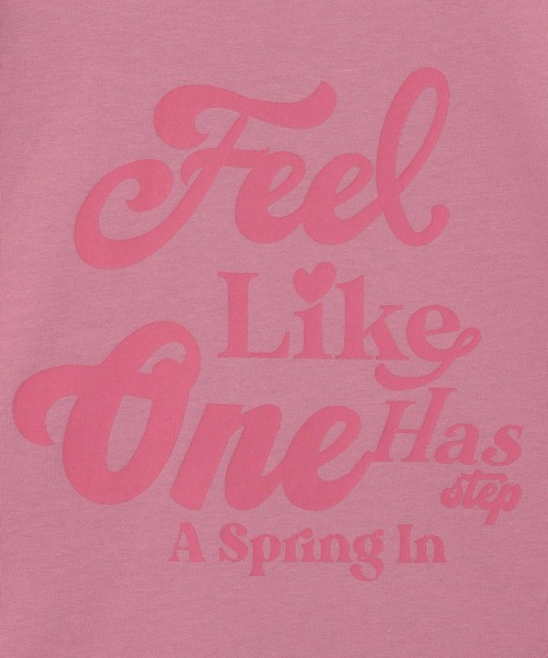 PAGEBOY(ページボーイ)の「アートロゴTシャツ(Tシャツ/カットソー・レディース・ブラック/オフホワイト/コーラルピンク・FREE)」の4枚目の写真