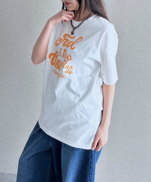 PAGEBOY(ページボーイ)の「アートロゴTシャツ(Tシャツ/カットソー・レディース・ブラック/オフホワイト/コーラルピンク・FREE)」の22枚目の写真