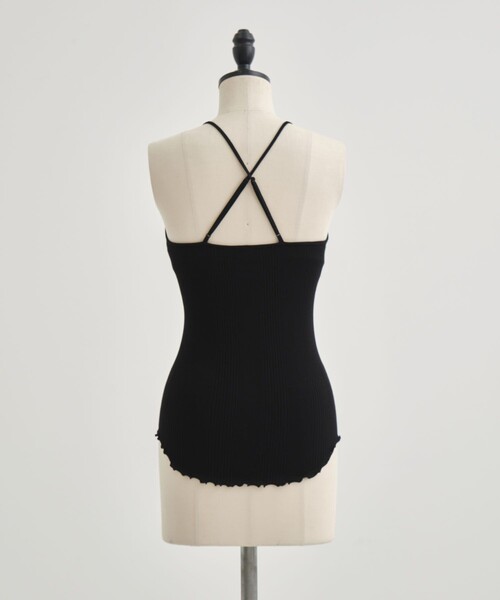 HAKUJI/ハクジ】Random rib bra camisole/ランダムリブブラ