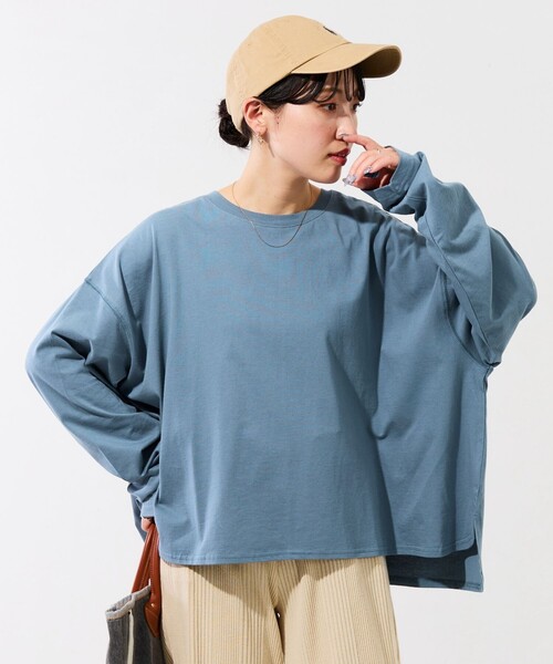 2色 ロングTシャツ リラックス ラフ ルーズ プリントTシャツ FREAK'S STORE（フリークスストア）の「限定展開 ラウンド