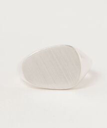 SILVER BULLET | 『SBLT』ユニセックス 925シルバー 変形印台デザイン リング(リング)