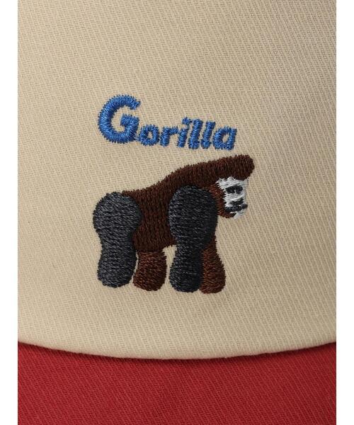 Samansa Mos2 Lagom（サマンサモスモスラーゴム）の「アニマル刺繍キャップ（ハット・キッズ・ネイビー/グリーン/レッド・大(L)/中(M)）」の8枚目の写真