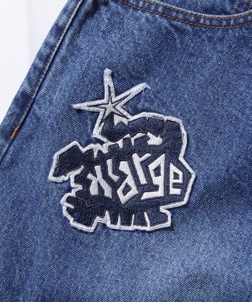 XLARGE（エクストララージ）の「PATCHED DENIM PANTS（デニムパンツ・メンズ・ブラック/インディゴブルー・30inch/32inch/34inch/36inch）」の6枚目の写真