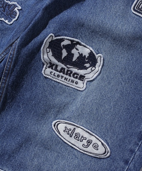 XLARGE（エクストララージ）の「PATCHED DENIM PANTS（デニムパンツ・メンズ・ブラック/インディゴブルー・30inch/32inch/34inch/36inch）」の10枚目の写真
