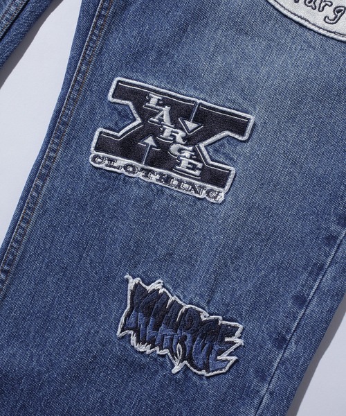 XLARGE（エクストララージ）の「PATCHED DENIM PANTS（デニムパンツ・メンズ・ブラック/インディゴブルー・30inch/32inch/34inch/36inch）」の11枚目の写真