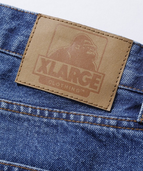 XLARGE（エクストララージ）の「PATCHED DENIM PANTS（デニムパンツ・メンズ・ブラック/インディゴブルー・30inch/32inch/34inch/36inch）」の12枚目の写真