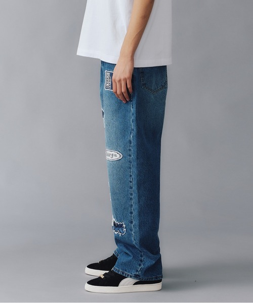 【未使用品】XLARGEエクストララージ　patchedworkpant デニム 未使用品】XLARGEエクストララージ patchedworkpant デニム