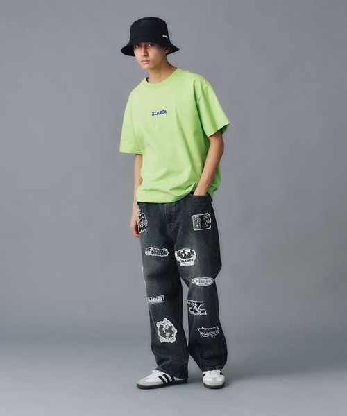 XLARGE（エクストララージ）の「PATCHED DENIM PANTS（デニムパンツ・メンズ・ブラック/インディゴブルー・30inch/32inch/34inch/36inch）」の19枚目の写真