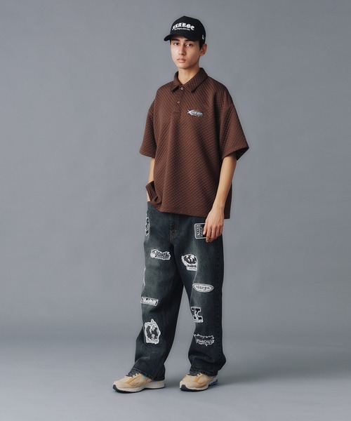 XLARGE（エクストララージ）の「PATCHED DENIM PANTS（デニムパンツ・メンズ・ブラック/インディゴブルー・30inch/32inch/34inch/36inch）」の20枚目の写真