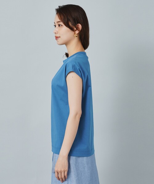 UNTITLED（アンタイトル）の「◆フレンチスリーブTシャツ（Tシャツ/カットソー・レディース・ブラック/ブルーグリーン/オフホワイト・00/02/44/48/04）」の6枚目の写真