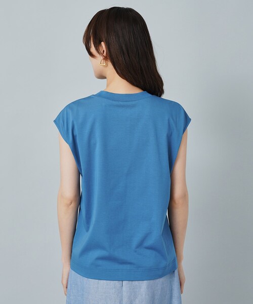 UNTITLED（アンタイトル）の「◆フレンチスリーブTシャツ（Tシャツ/カットソー・レディース・ブラック/ブルーグリーン/オフホワイト・00/02/44/48/04）」の7枚目の写真