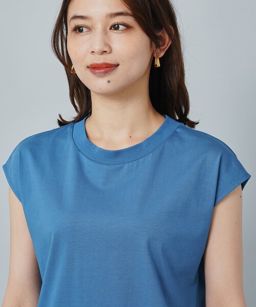 UNTITLED（アンタイトル）の「◆フレンチスリーブTシャツ（Tシャツ/カットソー・レディース・ブラック/ブルーグリーン/オフホワイト・00/02/44/48/04）」の8枚目の写真