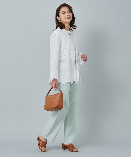 UNTITLED（アンタイトル）の「◆フレンチスリーブTシャツ（Tシャツ/カットソー・レディース・ブラック/ブルーグリーン/オフホワイト・00/02/44/48/04）」の13枚目の写真