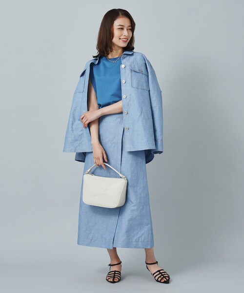 UNTITLED（アンタイトル）の「◆フレンチスリーブTシャツ（Tシャツ/カットソー・レディース・ブラック/ブルーグリーン/オフホワイト・00/02/44/48/04）」の21枚目の写真