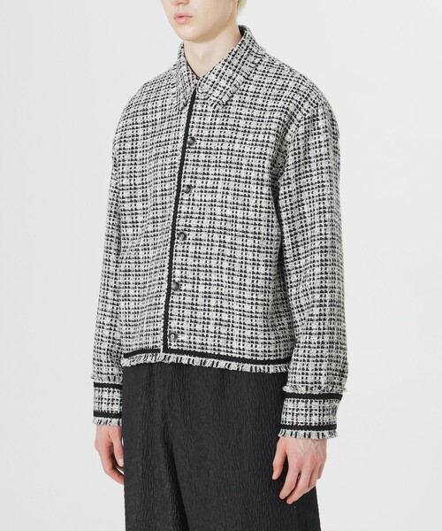 LOVELESS(ラブレス)の「ファニーツイードブルゾン(ブルゾン・メンズ・ブラック/ホワイト系その他・M/L)」の6枚目の写真