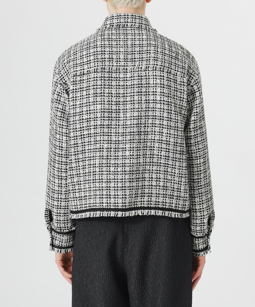 LOVELESS(ラブレス)の「ファニーツイードブルゾン(ブルゾン・メンズ・ブラック/ホワイト系その他・M/L)」の7枚目の写真