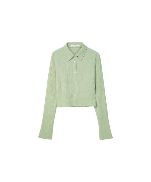 【セール】【ELOOPS】シャーリングショート丈ブラウス(シャツ/ブラウス)|ELOOPS(イーループス) 【セール】【ELOOPS】シャーリングショート丈ブラウス(シャツ/ブラウス)|ELOOPS(イーループス)