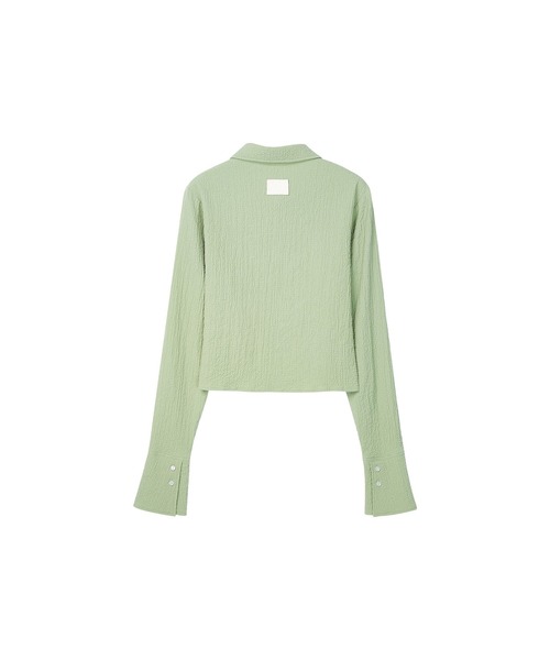 【セール】【ELOOPS】シャーリングショート丈ブラウス(シャツ/ブラウス)|ELOOPS(イーループス) 【セール】【ELOOPS】シャーリングショート丈ブラウス(シャツ/ブラウス)|ELOOPS(イーループス)