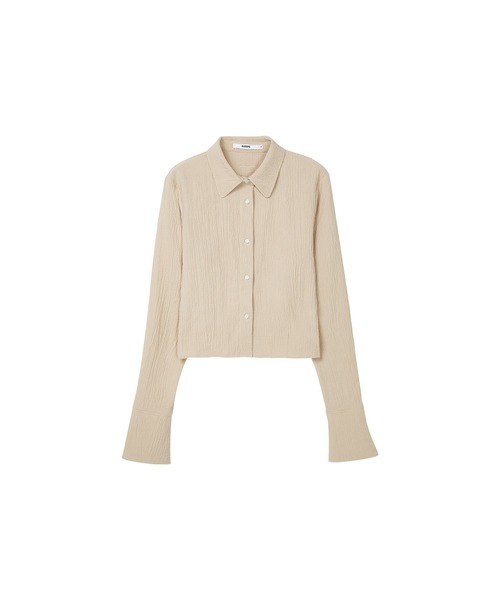 【セール】【ELOOPS】シャーリングショート丈ブラウス(シャツ/ブラウス)|ELOOPS(イーループス) 【セール】【ELOOPS】シャーリングショート丈ブラウス(シャツ/ブラウス)|ELOOPS(イーループス)