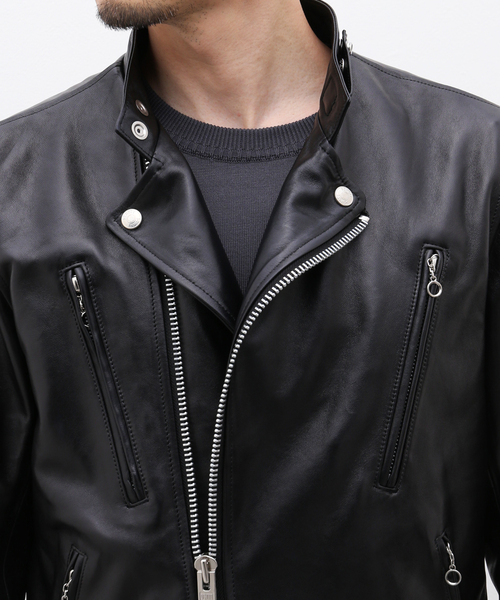 Schott(ショット)の「【Schott / ショット】DOUBLE BREAST RIDERS JACKET(ライダースジャケット・メンズ・ブラック・MEDIUM/LARGE/X-LARGE)」の3枚目の写真