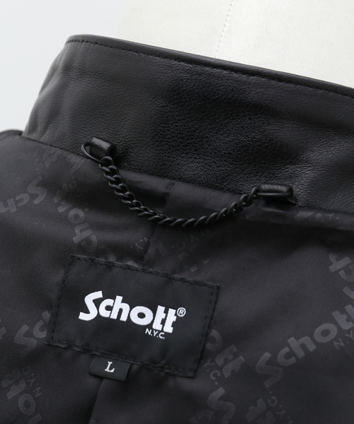 Schott(ショット)の「【Schott / ショット】DOUBLE BREAST RIDERS JACKET(ライダースジャケット・メンズ・ブラック・MEDIUM/LARGE/X-LARGE)」の13枚目の写真