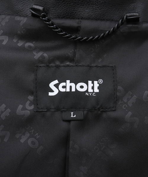 Schott(ショット)の「【Schott / ショット】DOUBLE BREAST RIDERS JACKET(ライダースジャケット・メンズ・ブラック・MEDIUM/LARGE/X-LARGE)」の14枚目の写真