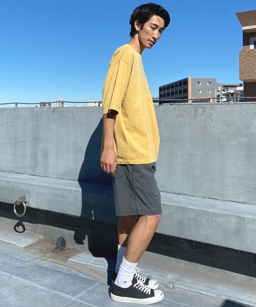 Quiksilver(クイックシルバー)の「QUIKSILVER/クイックシルバー Tシャツ 半袖 バックプリント クルーネック ルーズシルエット ピグメント加工 QST242005(Tシャツ/カットソー・メンズ・ネイビー/ホワイト/イエロー・M/L)」の19枚目の写真