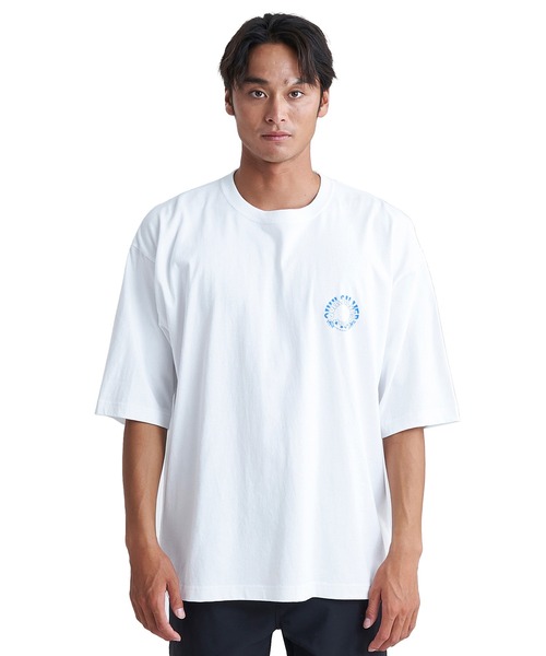 Quiksilver(クイックシルバー)の「QUIKSILVER/クイックシルバー Tシャツ 半袖 バックプリント クルーネック ルーズシルエット ピグメント加工 QST242005(Tシャツ/カットソー・メンズ・ネイビー/ホワイト/イエロー・M/L)」の4枚目の写真