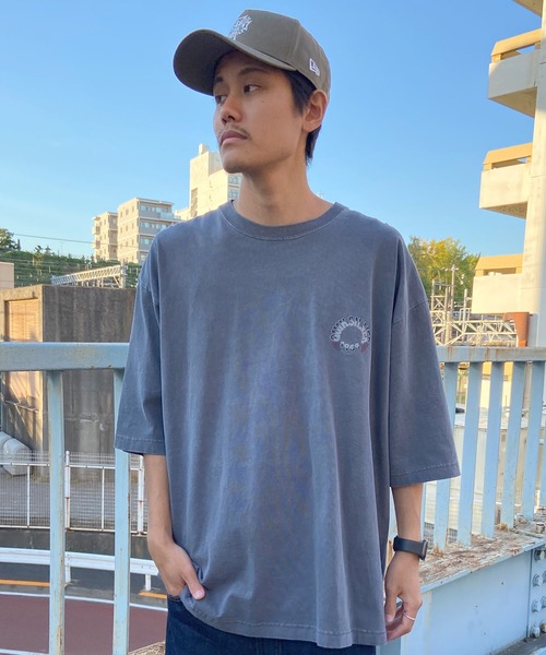 Quiksilver(クイックシルバー)の「QUIKSILVER/クイックシルバー Tシャツ 半袖 バックプリント クルーネック ルーズシルエット ピグメント加工 QST242005(Tシャツ/カットソー・メンズ・ネイビー/ホワイト/イエロー・M/L)」の6枚目の写真