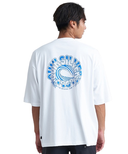 Quiksilver(クイックシルバー)の「QUIKSILVER/クイックシルバー Tシャツ 半袖 バックプリント クルーネック ルーズシルエット ピグメント加工 QST242005(Tシャツ/カットソー・メンズ・ネイビー/ホワイト/イエロー・M/L)」の5枚目の写真