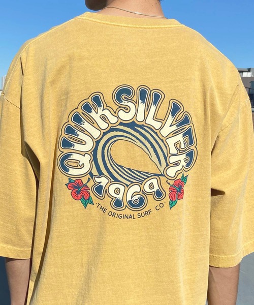 Quiksilver(クイックシルバー)の「QUIKSILVER/クイックシルバー Tシャツ 半袖 バックプリント クルーネック ルーズシルエット ピグメント加工 QST242005(Tシャツ/カットソー・メンズ・ネイビー/ホワイト/イエロー・M/L)」の21枚目の写真