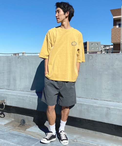 Quiksilver(クイックシルバー)の「QUIKSILVER/クイックシルバー Tシャツ 半袖 バックプリント クルーネック ルーズシルエット ピグメント加工 QST242005(Tシャツ/カットソー・メンズ・ネイビー/ホワイト/イエロー・M/L)」の16枚目の写真