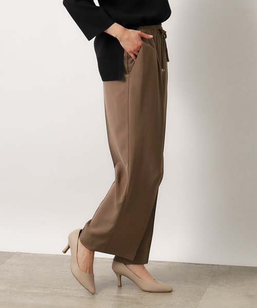 OPAQUE.CLIP(オペークドットクリップ)の「◆≪6color≫ 着丈が選べる!美脚イージーワイドパンツ/セットアップ対応【ストレッチ/防シワ/洗濯機洗い可】(その他パンツ・レディース・ベージュ/ブルー系その他/ライトグレー/グリーン系その他5/ダークブラウン系7/ブラック・42/40/38/36/34/03/02/01)」の19枚目の写真