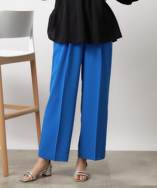 OPAQUE.CLIP(オペークドットクリップ)の「◆≪6color≫ 着丈が選べる!美脚イージーワイドパンツ/セットアップ対応【ストレッチ/防シワ/洗濯機洗い可】(その他パンツ・レディース・ベージュ/ブルー系その他/ライトグレー/グリーン系その他5/ダークブラウン系7/ブラック・42/40/38/36/34/03/02/01)」の9枚目の写真