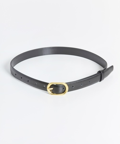 NOELA（ノエラ）の「ゴールドバックルプレーンベルト（ベルト・レディース・ブラック/ブラウン/ベージュ・フリー）」の2枚目の写真