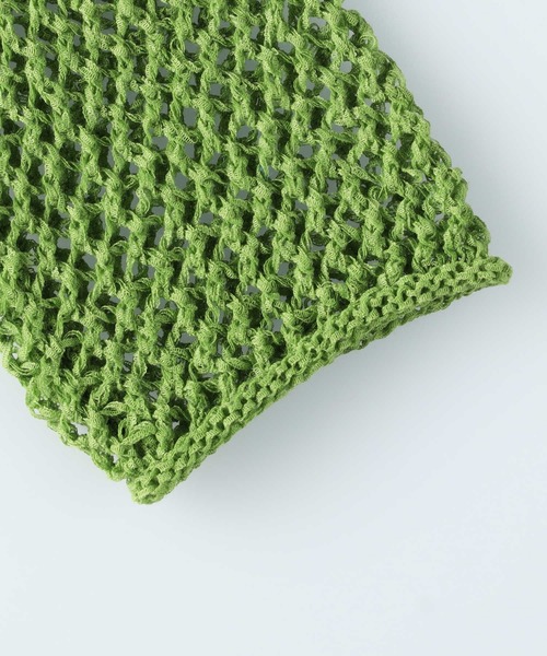 BACK NUMBER（バックナンバー）の「【BACK NUMBER】透かし編みニット（ニット/セーター・レディース・ブラック/グリーン/キナリ・M/L）」の10枚目の写真