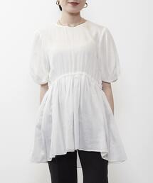 Liesse | ギャザーペプラムブラウス(シャツ/ブラウス)