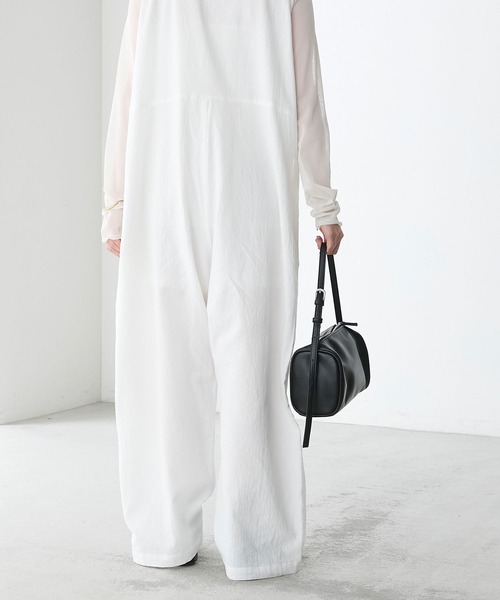 forksy.(フォルクシー)の「【forksy.】リネンライクポケット付きコンビネゾン(つなぎ/オールインワン・レディース・アイボリー/ブラック/テラコッタ・FREE)」の15枚目の写真