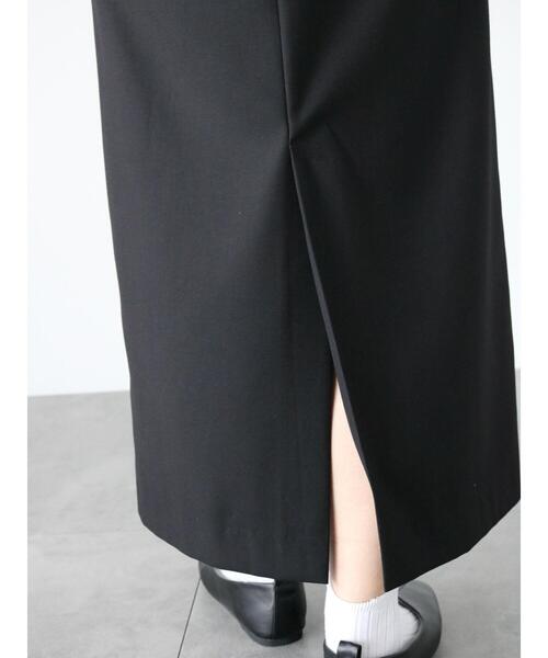 Lugnoncure（ルノンキュール）の「サイドスリットジャンパースカート（ワンピース・レディース・ブラック/ベージュ・F）」の14枚目の写真