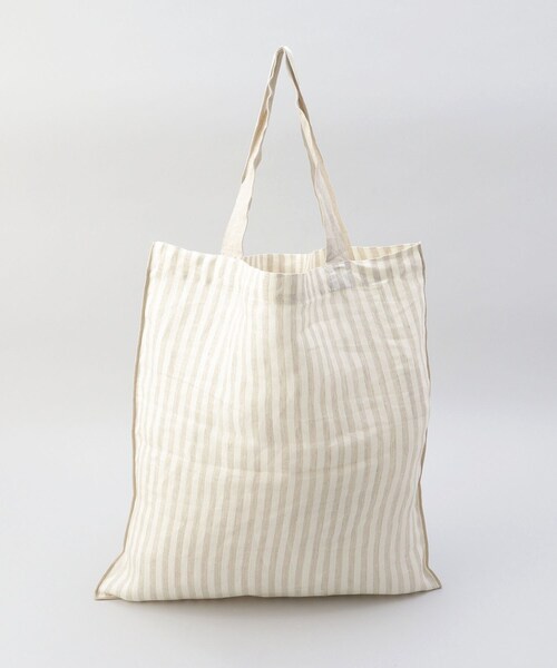 212 KITCHEN STORE(トゥワントゥキッチンストア)の「リネンストライプ エコバッグL IV×BE <212Kオリジナル>(エコバッグ/サブバッグ・レディース・その他・00)」の6枚目の写真