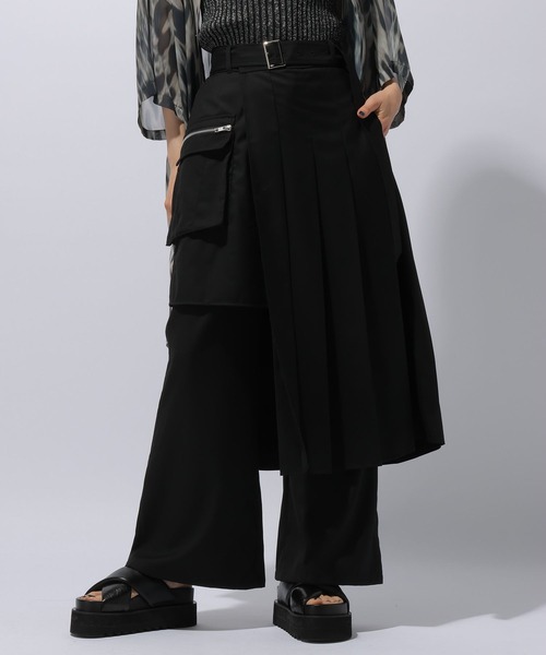 HARE（ハレ）の「ジップレイヤードラップパンツ(HARE)（その他パンツ・レディース・ブラック/グレー・FREE）」の7枚目の写真