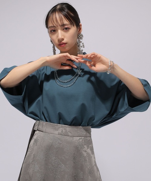 HARE（ハレ）の「ポンチドルマンカットソー(HARE)（Tシャツ/カットソー・レディース・ブラック/ホワイト/ブルー・FREE）」の3枚目の写真