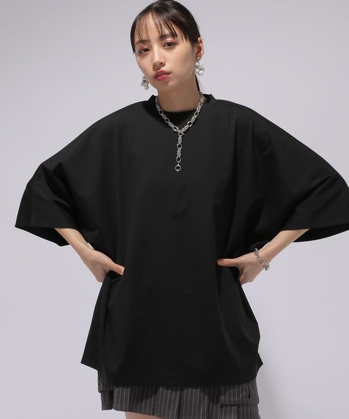 HARE（ハレ）の「ポンチドルマンカットソー(HARE)（Tシャツ/カットソー・レディース・ブラック/ホワイト/ブルー・FREE）」の2枚目の写真