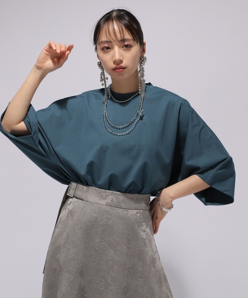 HARE（ハレ）の「ポンチドルマンカットソー(HARE)（Tシャツ/カットソー・レディース・ブラック/ホワイト/ブルー・FREE）」の12枚目の写真