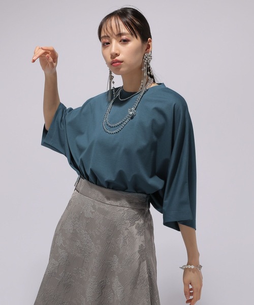 HARE（ハレ）の「ポンチドルマンカットソー(HARE)（Tシャツ/カットソー・レディース・ブラック/ホワイト/ブルー・FREE）」の13枚目の写真