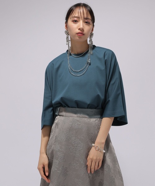 HARE（ハレ）の「ポンチドルマンカットソー(HARE)（Tシャツ/カットソー・レディース・ブラック/ホワイト/ブルー・FREE）」の14枚目の写真